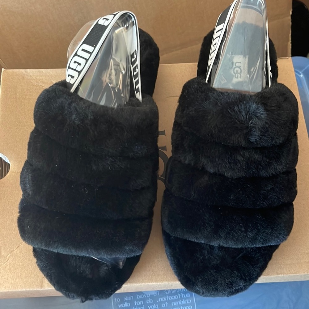 Brand new black ugg slippers